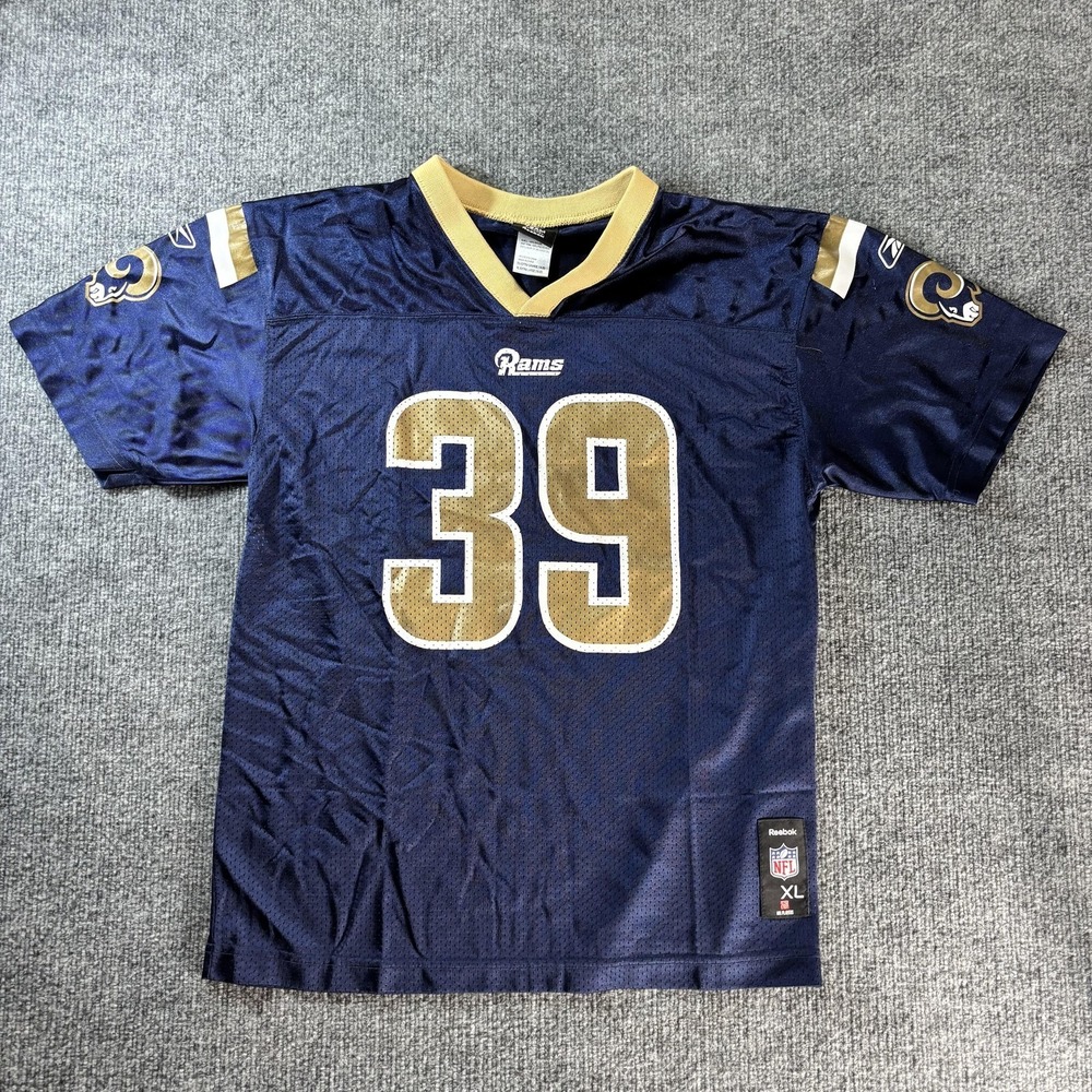 St. Louis Rams Jersey Boys XL Blue NFL Football‎ Steven Jackson Reebok Youth